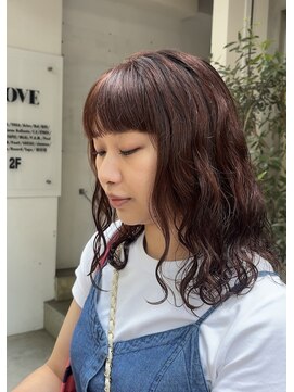 シアン 矢場町店(CYAN.) 伸ばし途中も可愛いパーマ