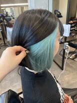 エイト 池袋店(EIGHT ikebukuro) レディースボブ×インナーペールグリーン