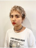ブリーチパーマショート