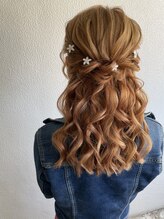 シェル(Shell) ハーフアップヘアセット