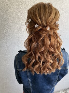 シェル(Shell) ハーフアップヘアセット