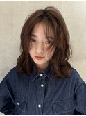 メルティカラー似合わせカットウェーブミディアムレイヤーカット