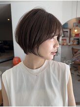 ニュイ(NUIT) レイヤーカット髪質改善トリートメントハイライトミニボブ