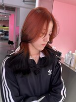 ダズリングディア(Dazzling Deer)&nbsp;ブリーチなしダブルカラー/オレンジ/イメチェン