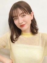 コードライン 飯田店(CODE.LINE)&nbsp;《CODE.LINE》ミストバング×暗髪鎖骨下ミディ