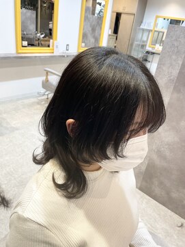 オーセンヘア(AUTHEN.HAIR) ミディアム×マッシュウルフ