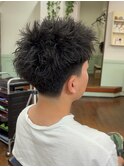 スパイキーショートパーマ/フェード/刈り上げショート