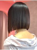 くすみベージュ/ボブ/前髪/レイヤー/小顔/髪質改善/縮毛矯正渋谷