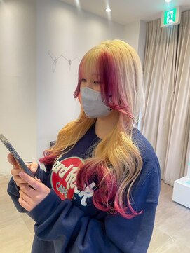 ソワンドゥブレスシエン 堀江店(soin de brace CIEN) 韓国前髪顔周りロング×レイヤーグレージュ[堀江/髪質改善]