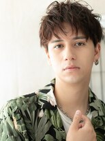モッズヘアメン 札幌月寒店(mod's hair men)&nbsp;20代30代アースカラー斜めバング爽やかマッシュパーマl札幌