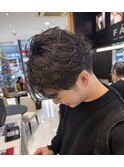 【藤岡】軽束ウェーブパーマ×無造作質感