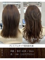 ペロ(pelo)&nbsp;プルシールエクステプレミアムダイヤ80本/ココアブラウン