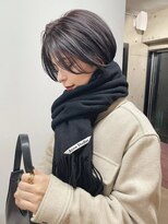 スク(SUKU)&nbsp;冬のショートヘア×ラベンダーカラー