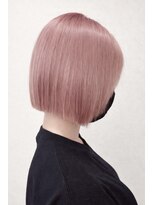 ブローチ(Brooch)&nbsp;ペールピンク×切りっぱなしボブ