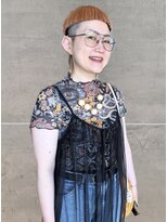 イラカ(elaka)&nbsp;オレンジカラー×刈り上げマッシュ