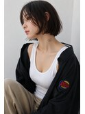 乾かすだけで決まる切りっぱなしボブ