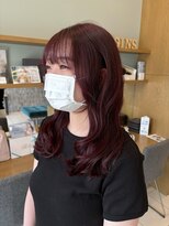 オリジン サロン(THE ORIGIN'S SALON)&nbsp;ブリーチ履歴をいかしたカシスレッド