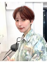 メルバイグラフ 梅田(mel by GRAFF) 大人可愛い20代30代40代前下がりショートボブ/ハンサムショート