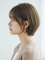 アイスバーグ ウェスト 清澄白河(eyesburg W/est)&nbsp;マロンベージュブラウン前髪ありショートボブ