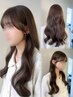 【拝頭指名限定】ブリーチなしで作る透明感カラー