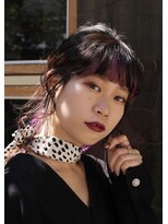 ティメレ 神戸三宮(Timere)&nbsp;ダブルバング×インナーカラー×ドレスヘア【Timere神戸三宮】