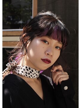 ティメレ 神戸三宮(Timere) ダブルバング×インナーカラー×ドレスヘア【Timere神戸三宮】