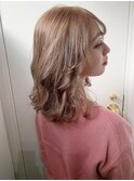 スケルトンベージュカラー