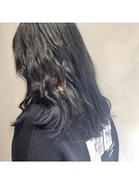 ニュートン(NEWTON)&nbsp;【NEWTON×川島】ブルーブラックで透ける暗染め