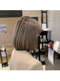 シャドールーツ/個性派/ホワイトグレー/うるツヤ