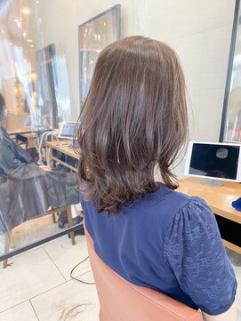 ラフ フロム ガーデン(Laf from GARDEN) 【脱白髪染め】ラベンダーグレージュくびれミディアム