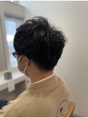 刈り上げマッシュパーマ