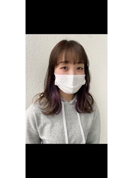 ルース(RUTH) インナーカラーにlavender