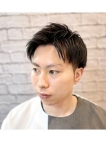ヘアサロン 銀座マツナガ新宿店(hair salon)&nbsp;アップバングショート　【新宿/理容室/バーバー/メンズカット】