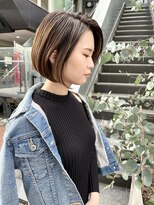 ヌード(NUDE)&nbsp;NUDE10代20代30代40代結べるボブ 3Dハイライト センター分けボブ