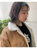 【CROP】グレーベージュカラー×ケアブリーチなし×ミディアム