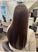 暖色ブラウンで柔らかロング♪