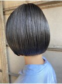 イメチェン/ボブ/ネイビー／ショートボブ/30代／40代／50代