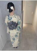 夏祭り浴衣ヘアセット