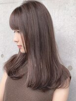 アンドレイ 表参道(andrey)&nbsp;[ANDREY]グレーベージュ/レイヤーロング/前髪パーマ黒髪カタログ