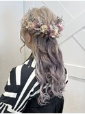ゆるっとルーズなハーフアップ