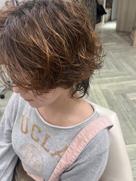 ラシックヘア 土山店(LASSIC HAIR) 毛先だけパーマウルフテイスト。