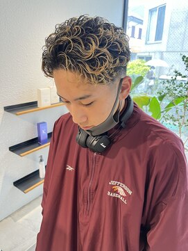 アイズ 海老名(AIZU) 極道パーマ オールバックパーマ メンズパーマ 短髪パーマ