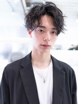 イルハバナ 渋谷(ill HAVANA)&nbsp;メンズセンターパート/刈り上げモテヘア/ツイストスパイラル