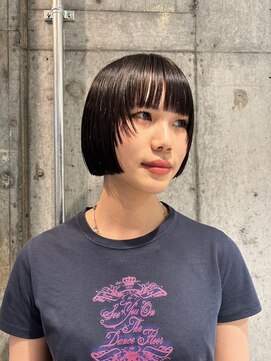 アース 高円寺店(HAIR & MAKE EARTH) 顔まわりがポイントのミニボブ♪  【@mppp_32485】