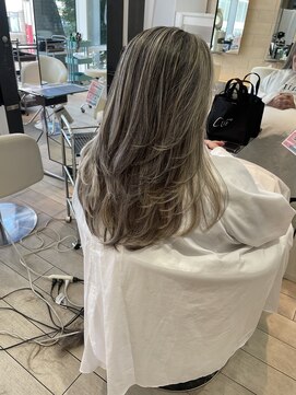 エアー 銀座(air) ★岡田有加★30代40代★銀座★白髪ぼかしハイライト×レイヤー