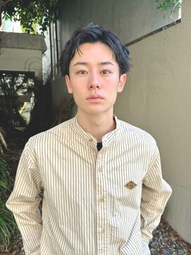 ユーリー(juurii) 男らしさがあるアップバングベリーショートパーマ