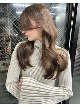 スターズ 船橋(STARS) アッシュベージュ　くびれ巻き　顔まわりカット