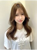 ★前髪カタログこなれミディウェーブパーマイメチェンレイヤー★