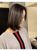 【川口】ミディアムハイライトカラーレイヤーカット
