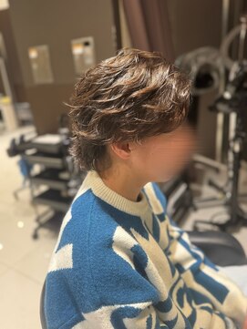 アヴァンスクロス あべのルシアス店(AVANCE. CROSS) かきあげスタイル×センターパート×フェザーパーマ